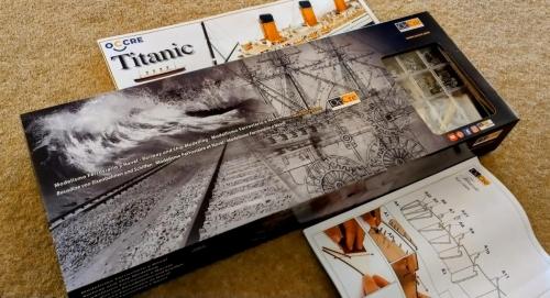 Occre Titanic model construction stages