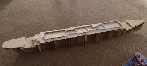 Occre Titanic model construction stages