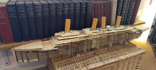 Occre Titanic model construction stages