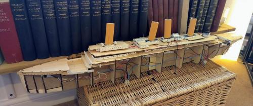 Occre Titanic model construction stages