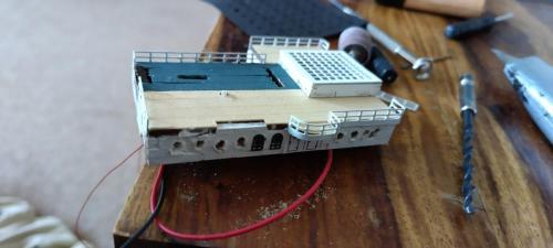 Occre Titanic model construction stages