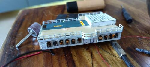 Occre Titanic model construction stages