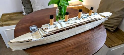 Occre Titanic model construction stages