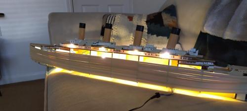 Occre Titanic model construction stages