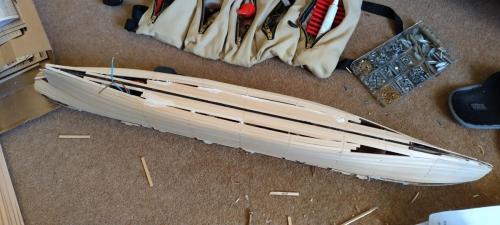 Occre Titanic model construction stages