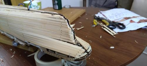 Occre Titanic model construction stages