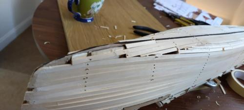 Occre Titanic model construction stages