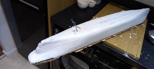 Occre Titanic model construction stages