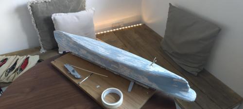 Occre Titanic model construction stages