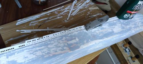 Occre Titanic model construction stages