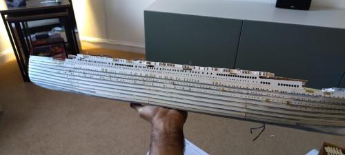 Occre Titanic model construction stages