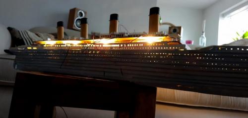 Occre Titanic model construction stages