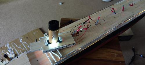 Occre Titanic model construction stages