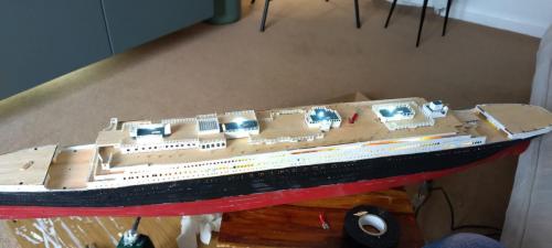Occre Titanic model construction stages