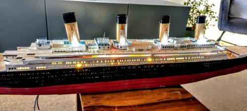 Occre Titanic model construction stages