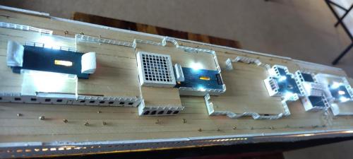 Occre Titanic model construction stages