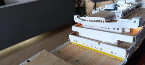 Occre Titanic model construction stages