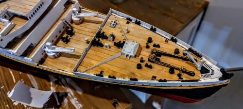 Occre Titanic model construction stages