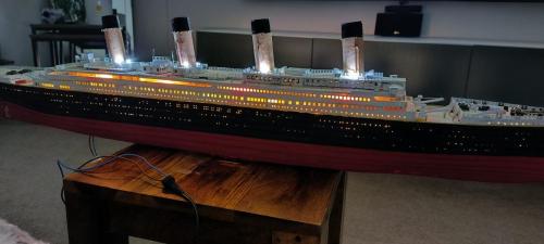 Occre Titanic model construction stages