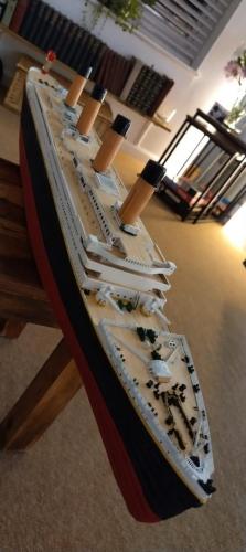 Occre Titanic model construction stages