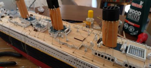 Occre Titanic model construction stages