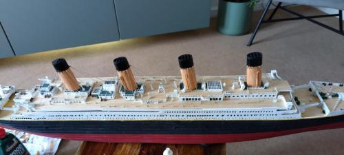 Occre Titanic model construction stages