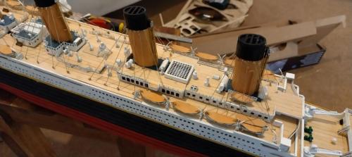 Occre Titanic model construction stages