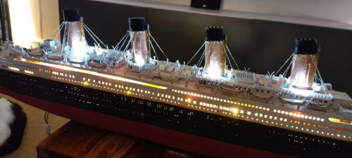 Occre Titanic model construction stages